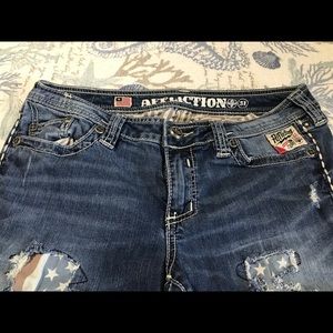 Affliction women’s USA flag jeans